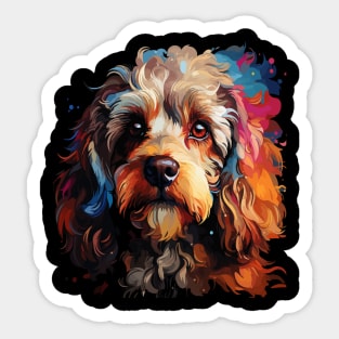 Poodle Rainbow Sticker